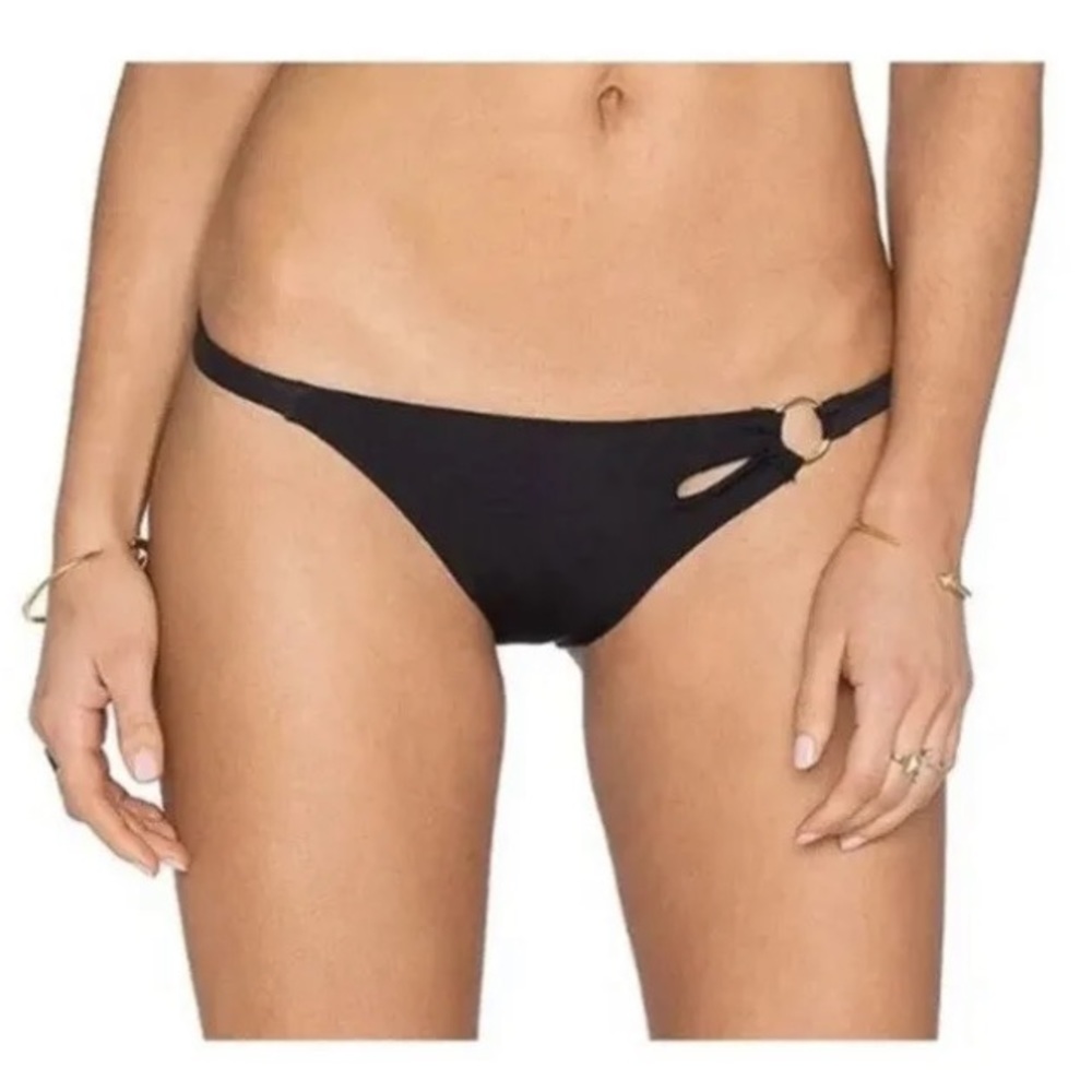 NWT L'Agent By Agent Provocateur Adrina Black Bikini Bottom Size Small
